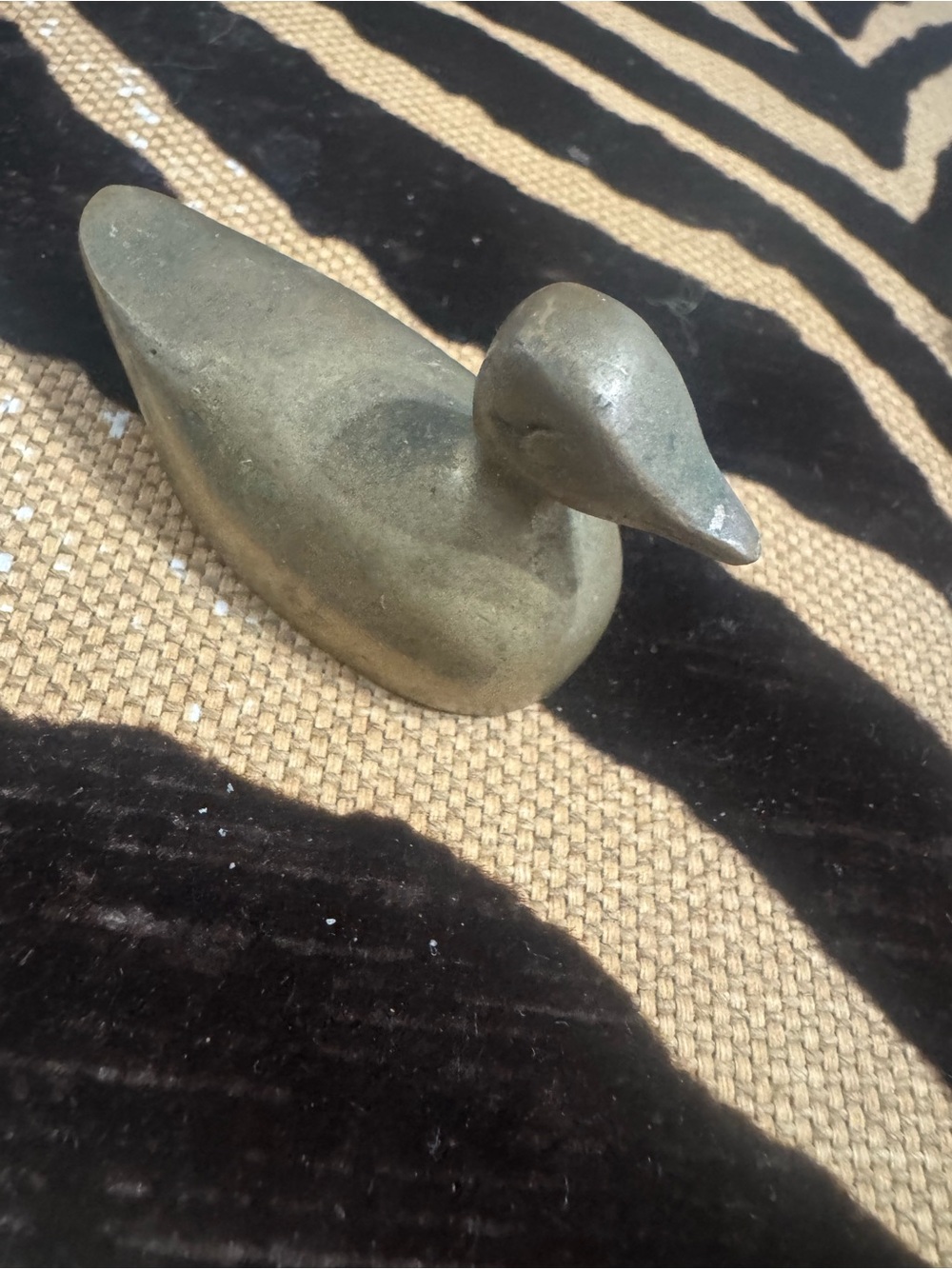 Brass Duck Figurine